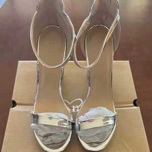 Chic Silver Women's Heels